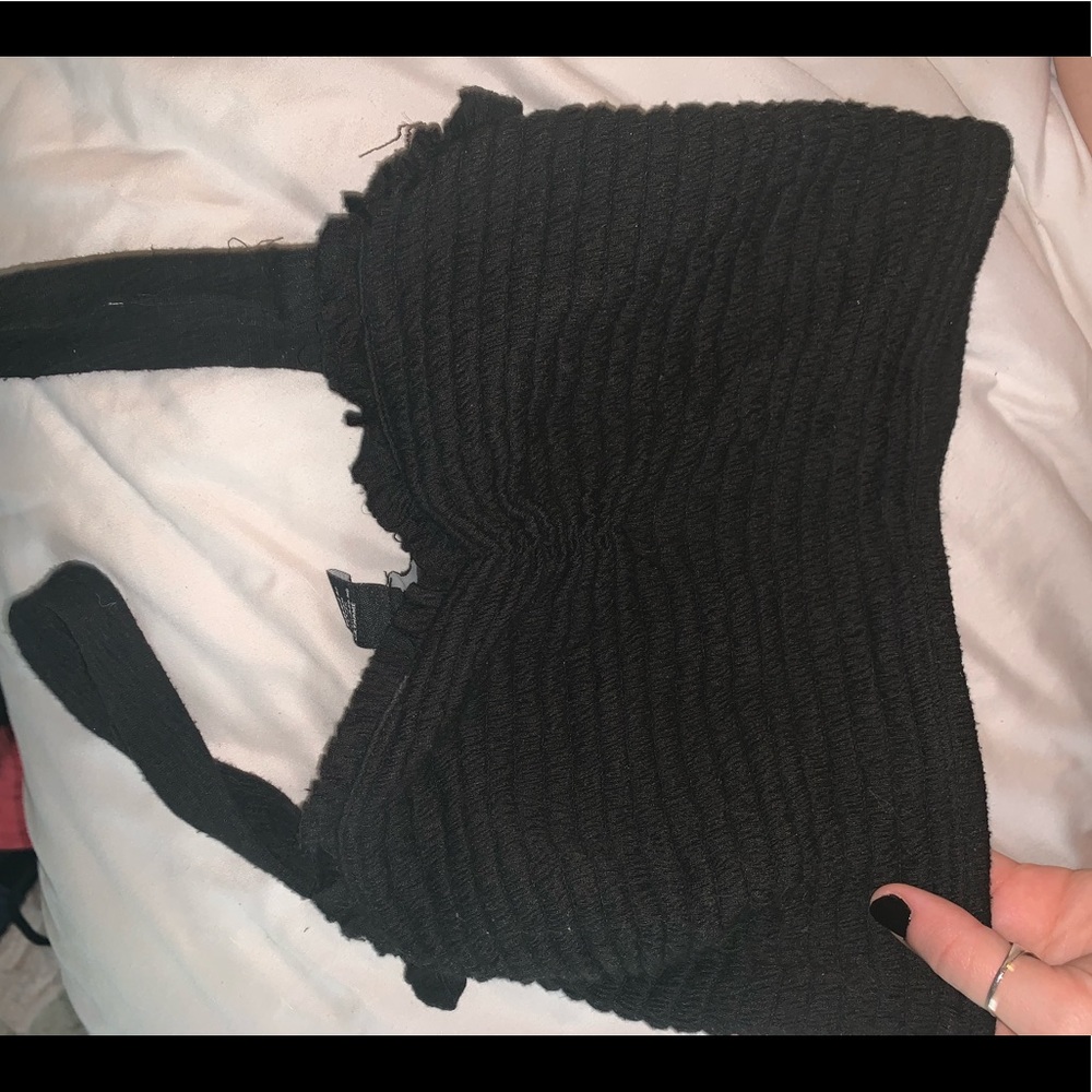 Black crop top
